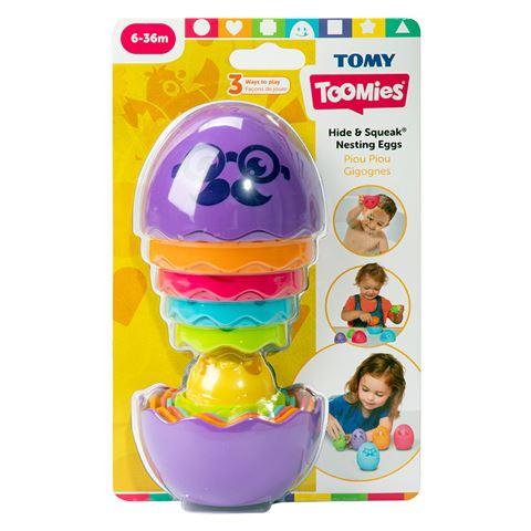 Tomy Toomies Hide & Squeak Nesting Eggs