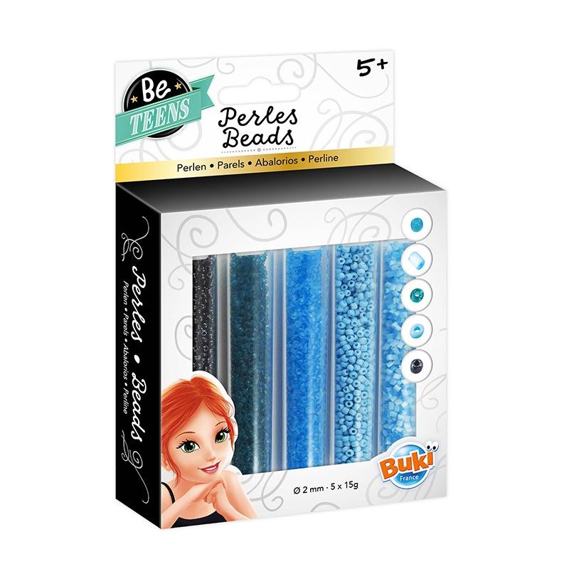 بوكي - أنابيب الخرز لون أزرق