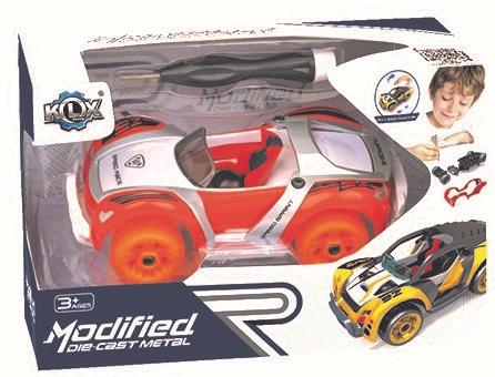 D Power Modified Die Cast Metal Pull Back Car