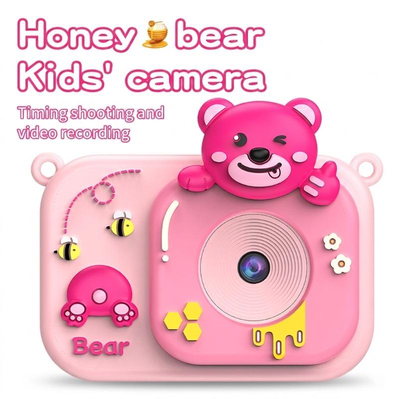 2.0 Inch Kids Camera - Pink Bear