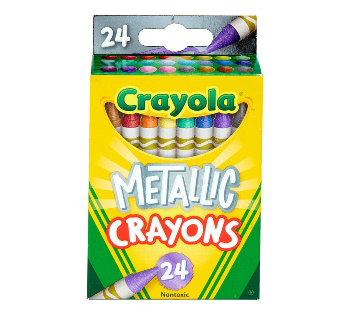 Crayola Metallic Crayons 24 Colors