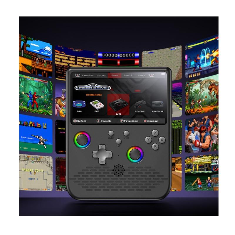 Portable Gaming Device With a 5-inch Screen and 64gb Memory Card - Black