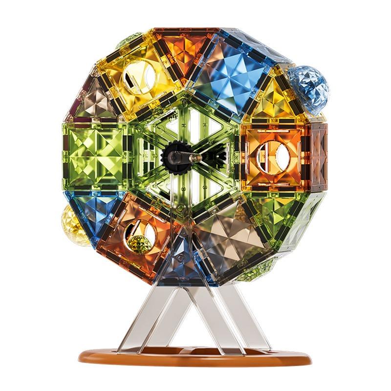 مجموعة بناء مغناطيسية دايموند مسار كرة - 57 قطعة