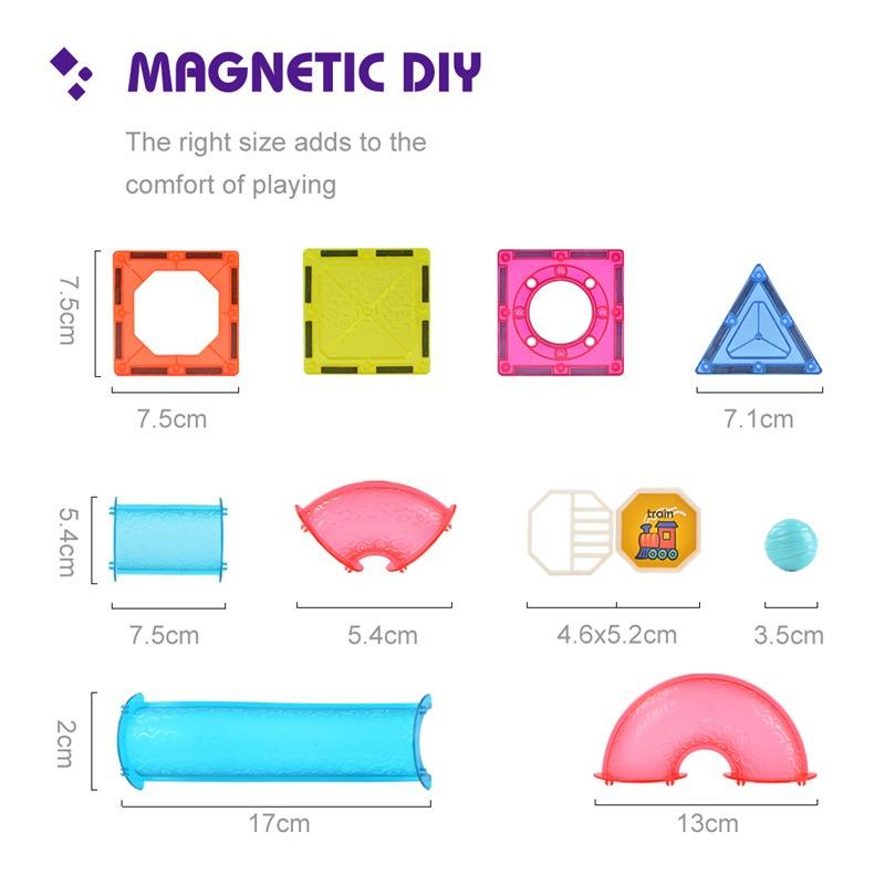 شينغو - مكعبات بناء مغناطيسية مقاس 7.5 سم 145 قطعة