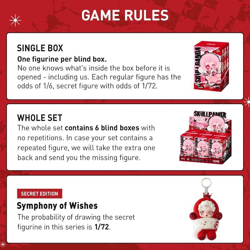 Pop Mart Skull Panda Vinyl Face Plush - Winter Symphone Series