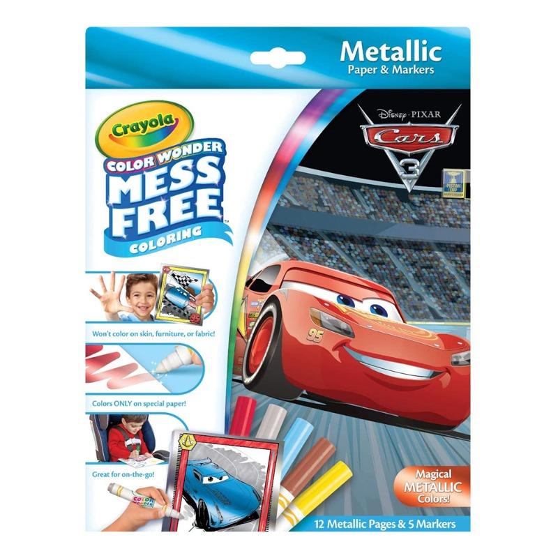 Crayola Color Wonder Metalic Box Cars 3