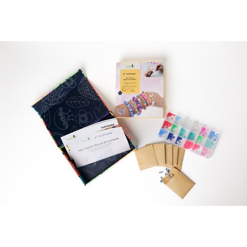 Sekoia My Heishi Bead Bracelets - Jewelry Making Craft Set
