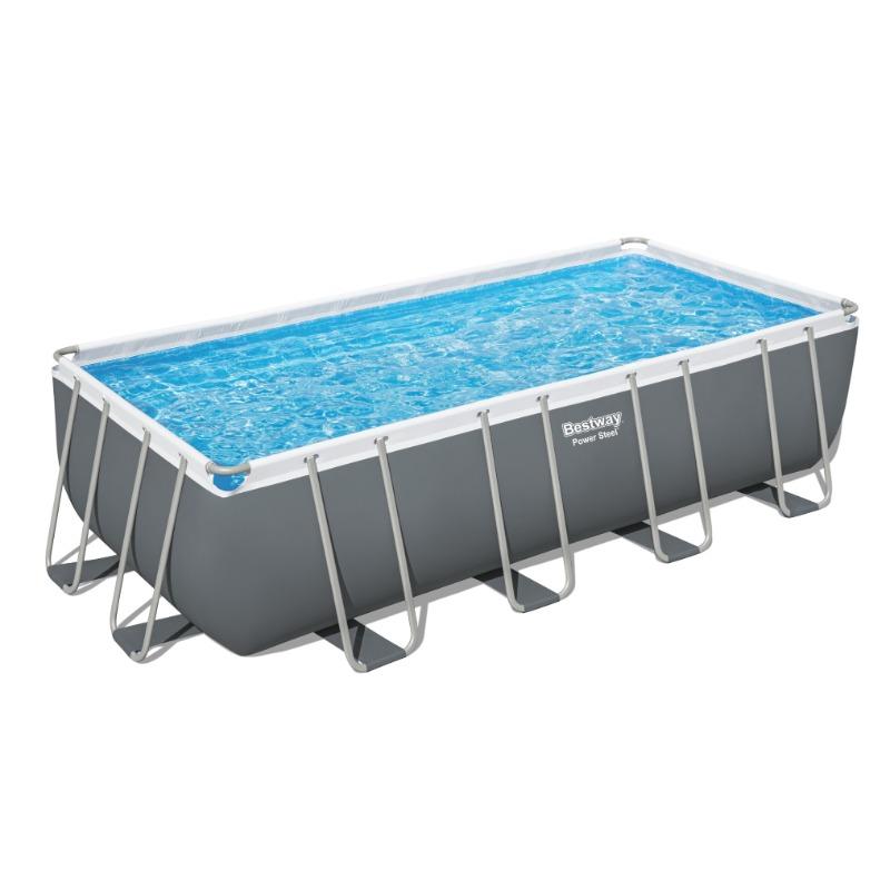 بست واي - مجموعة مسبح باور ستيل مستطيل