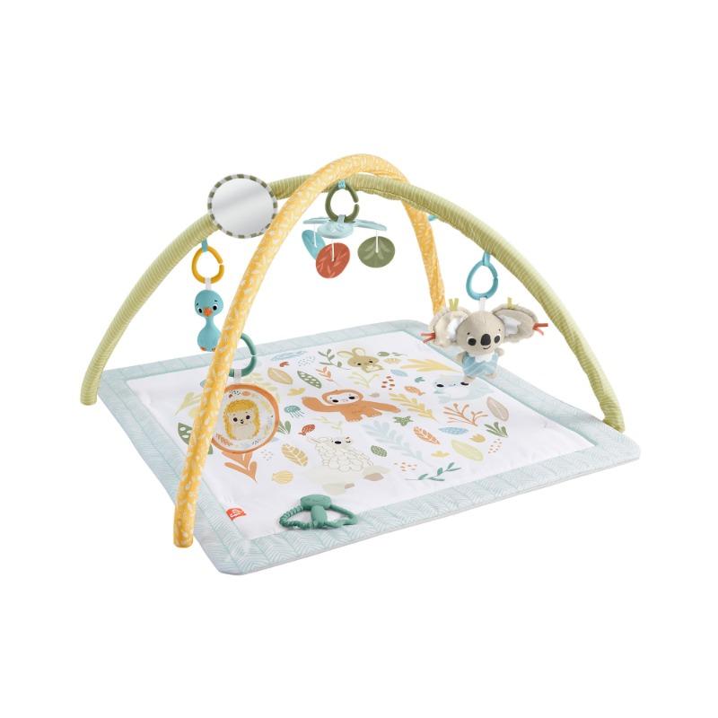 Fisher-Price Simply Senses Baby Activity Mat with 6 Sensory Toys