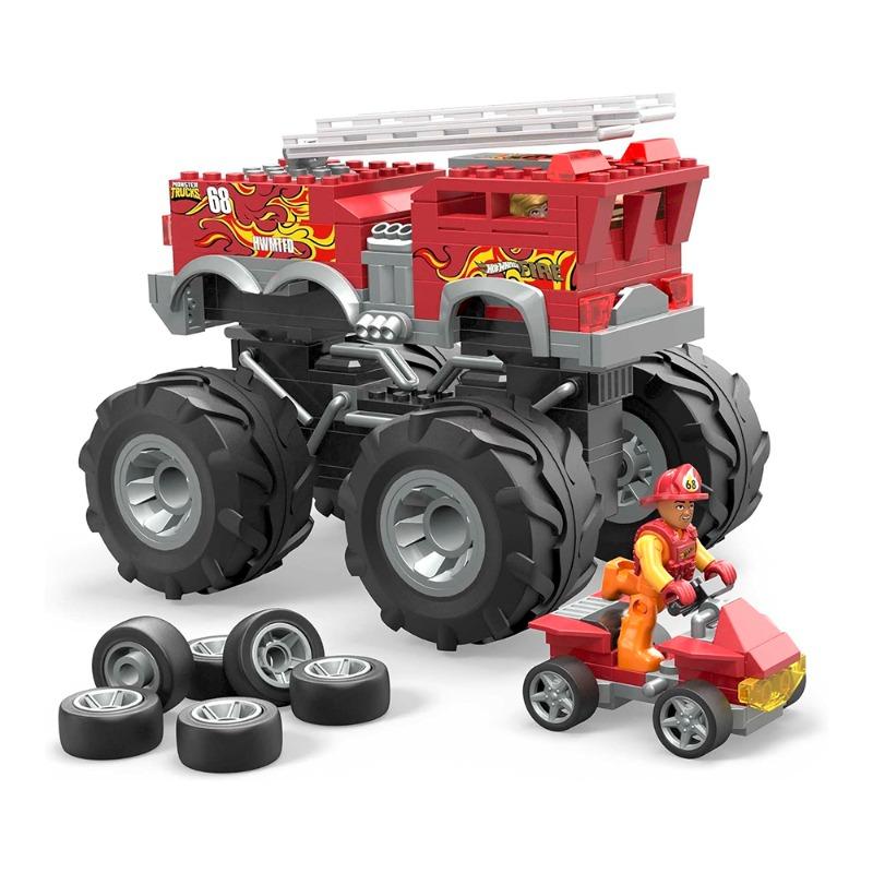 Hot Wheels HW 5-Alarm Monster Truck Building Set