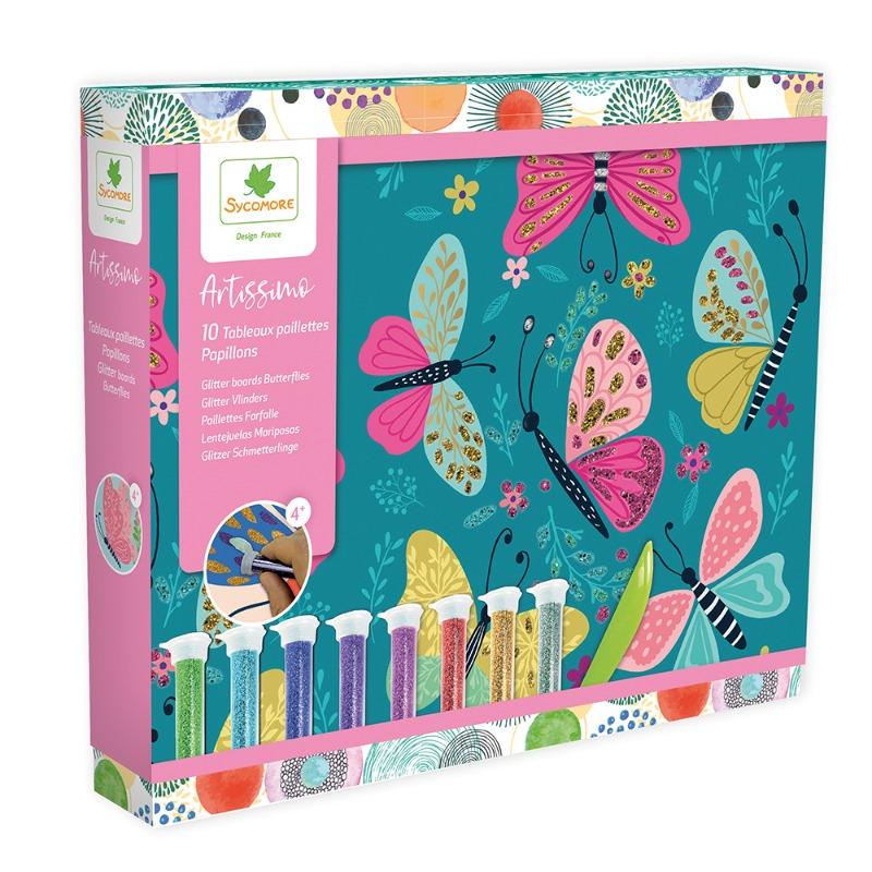 سايكومور - جليتر كبير - فراشات جميلة 10 قطع