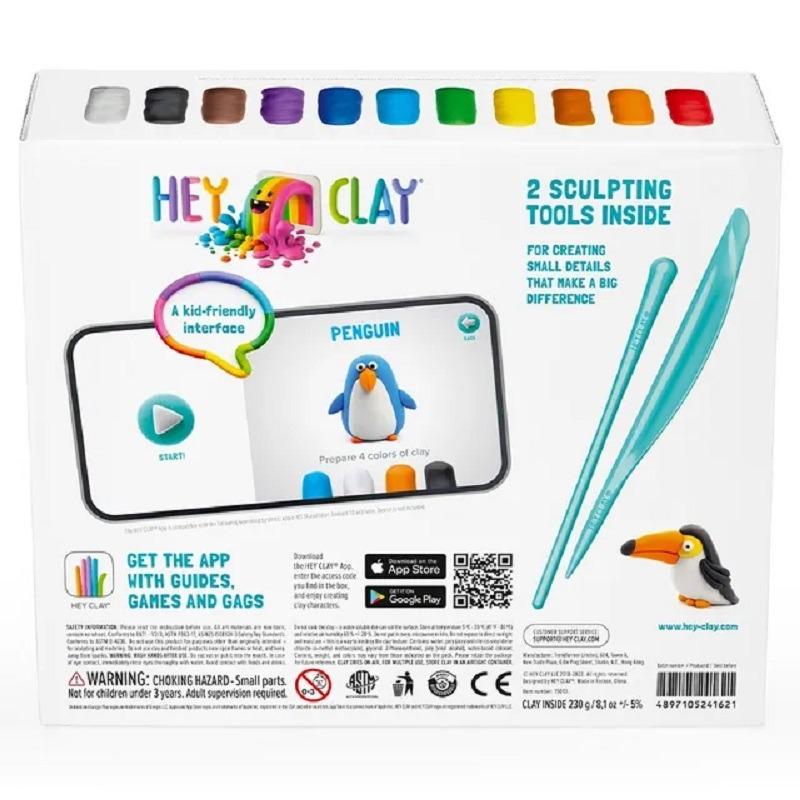 هاي كلاي - مجموعة تشكيل الصلصال بتصميم الطيور