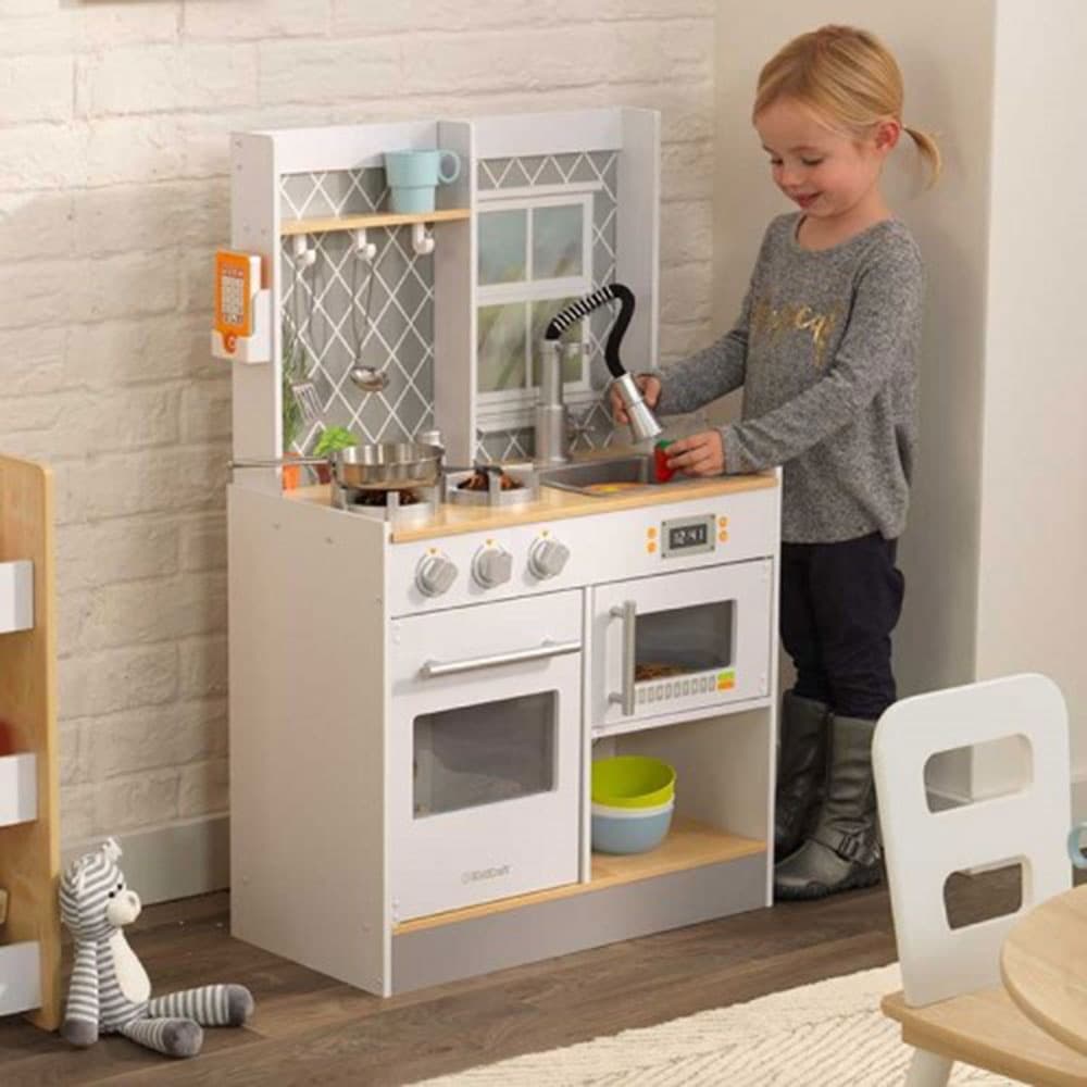 KidKraft - Let's Cook Wooden Play Kitchen