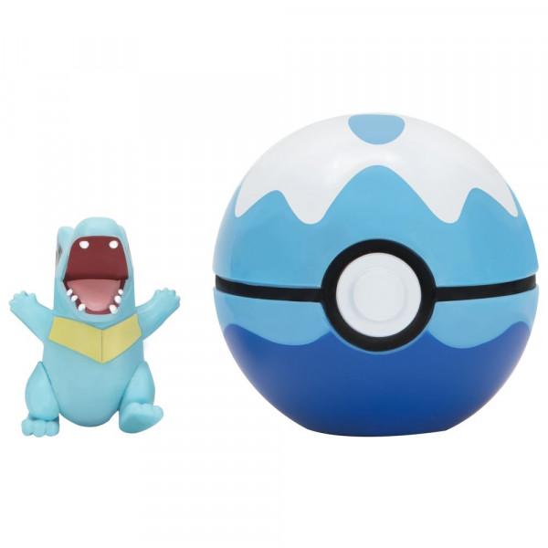 Pokemon Clip N Go Totodile PokeBall