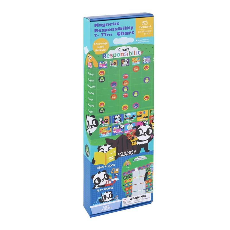 Tooky Land Magnetic Responsibility Chart - 73 Pcs