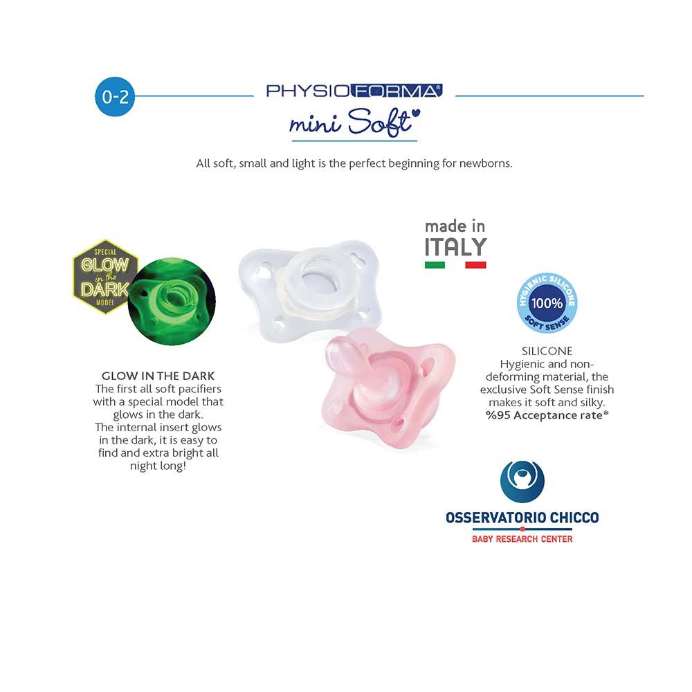 Chicco 2 Pcs of Soother PhysioForma Air - Pink