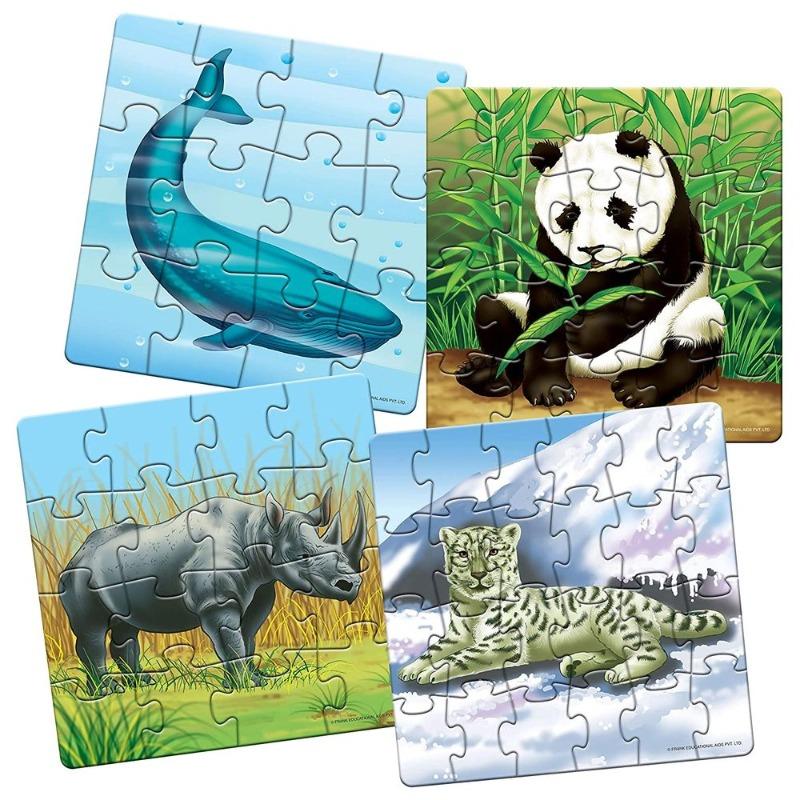 فرانك - مجموعة حيوانات المنقرضة مكونة من 4 ألغاز 72 قطعة