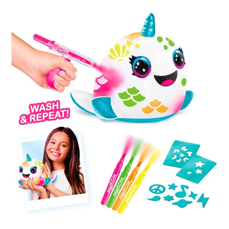 Canal Toys Airbrush Plush - Neon Squish Pals Paint Can - Assorted