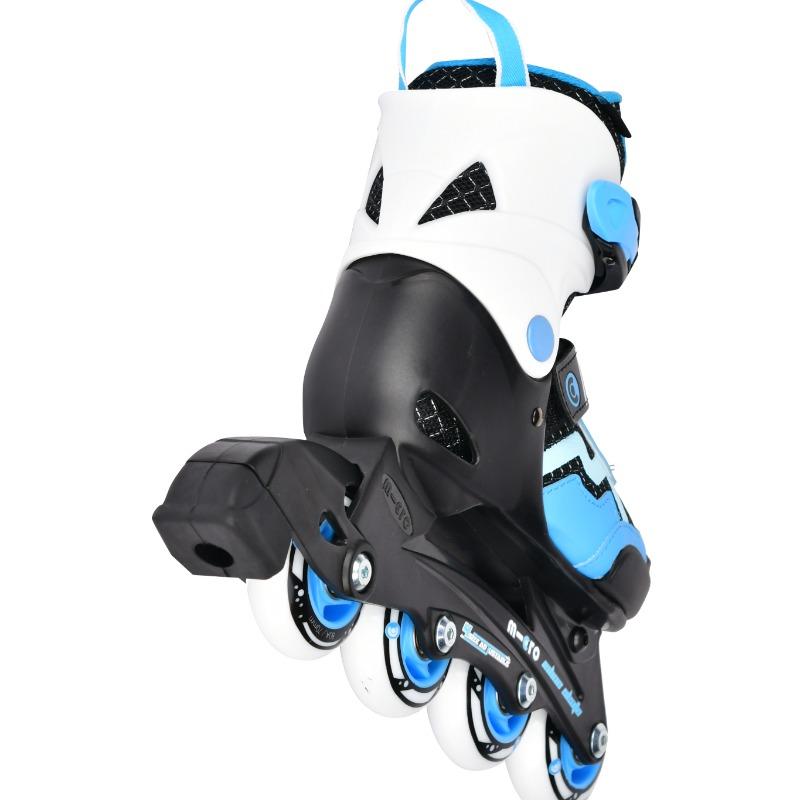 Micro Maxi Cosmo Purple Adjustable Skate Shoes Black & Blue Size 35-38