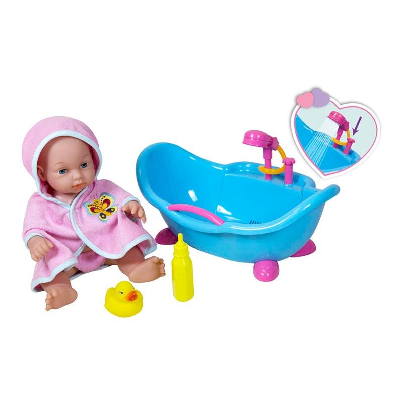 Lissi Bath Baby Doll With Bathtub Shower