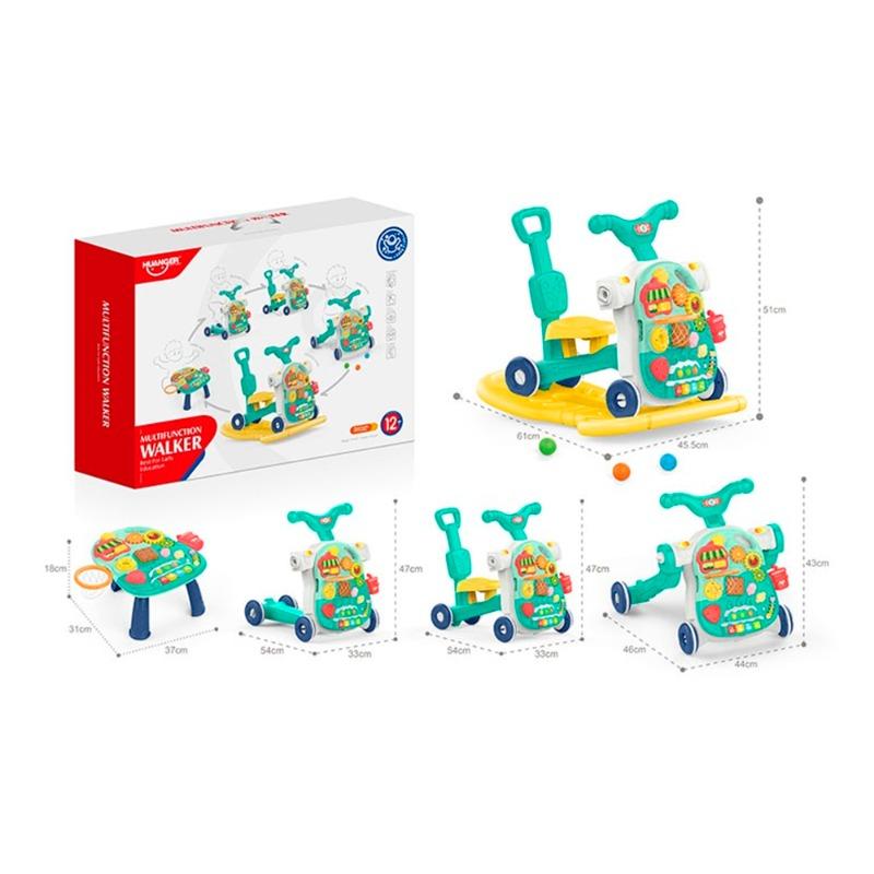 Huanger 5 in 1 Baby Multifunction Walker - Green