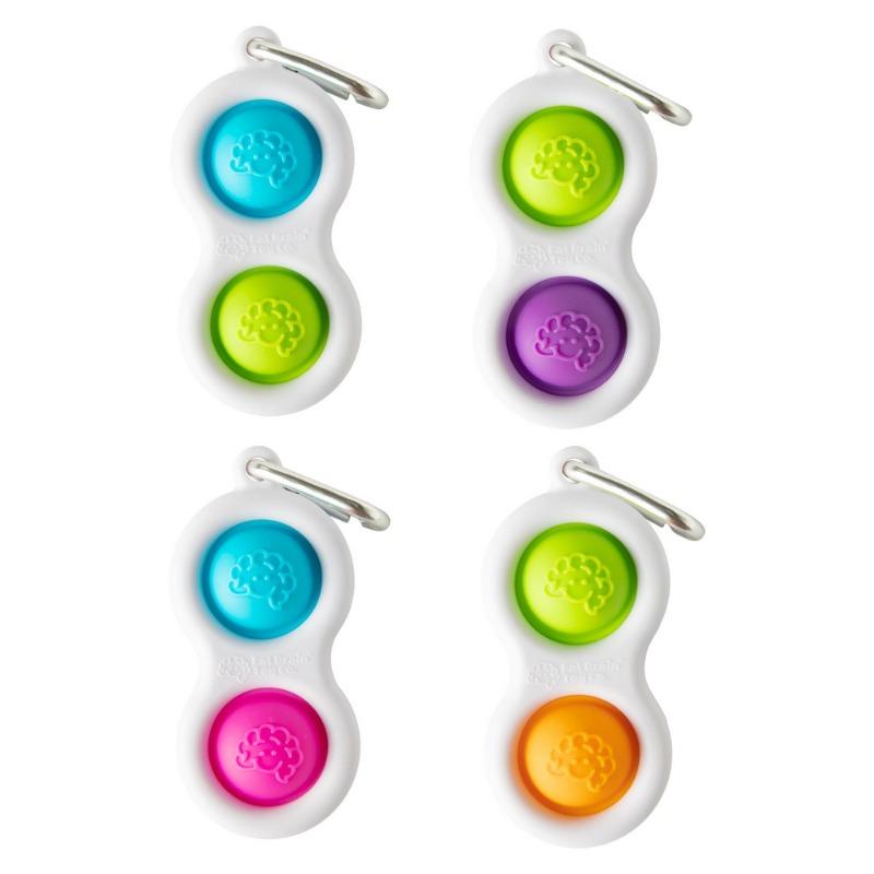 Fat Brain Toys Simpl Dimpl Key chain -Multiple colors