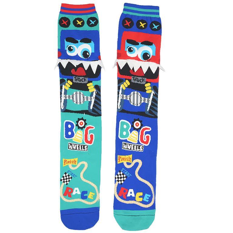 Madmia Monster Truck Socks With 3D Teeth - Medium