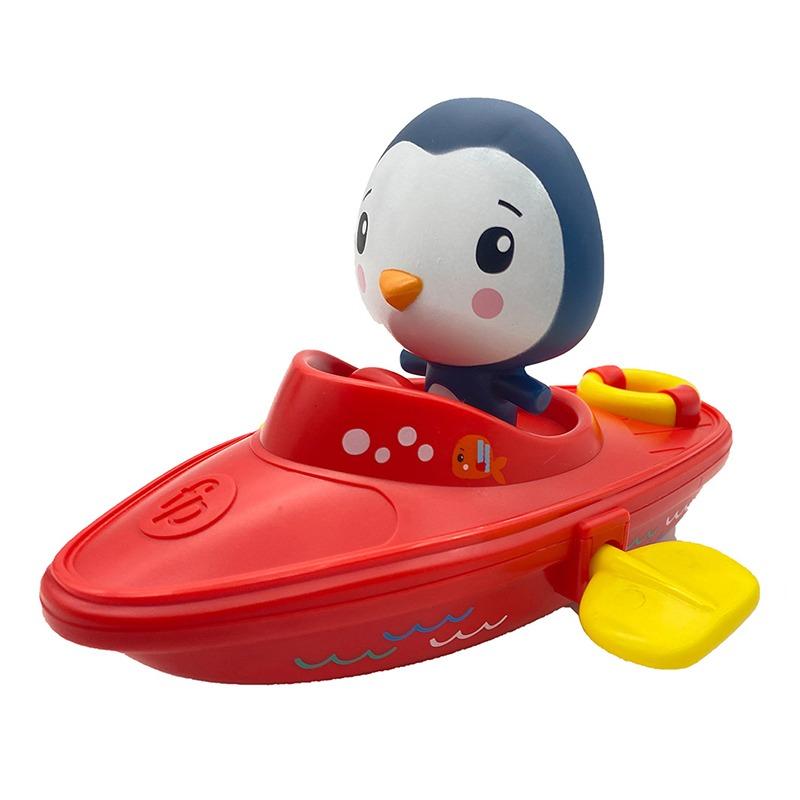 Fisher Price Wind Up Boat With Figure Animal - Penguin