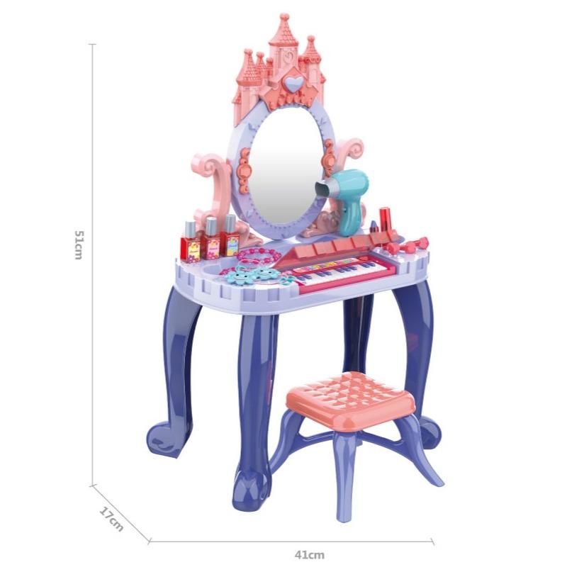 Piano Vanity Beautiful Girl Dressing Table - 29 pcs