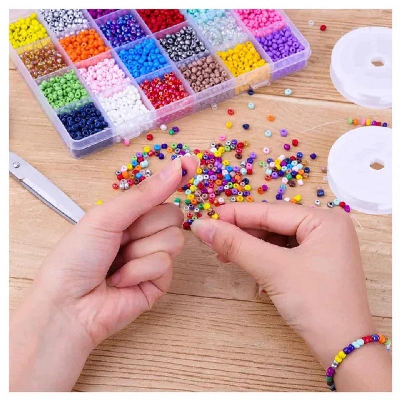 Essen Seed And Alphabet Beads Jewellery Making DIY Bracelet Kit
