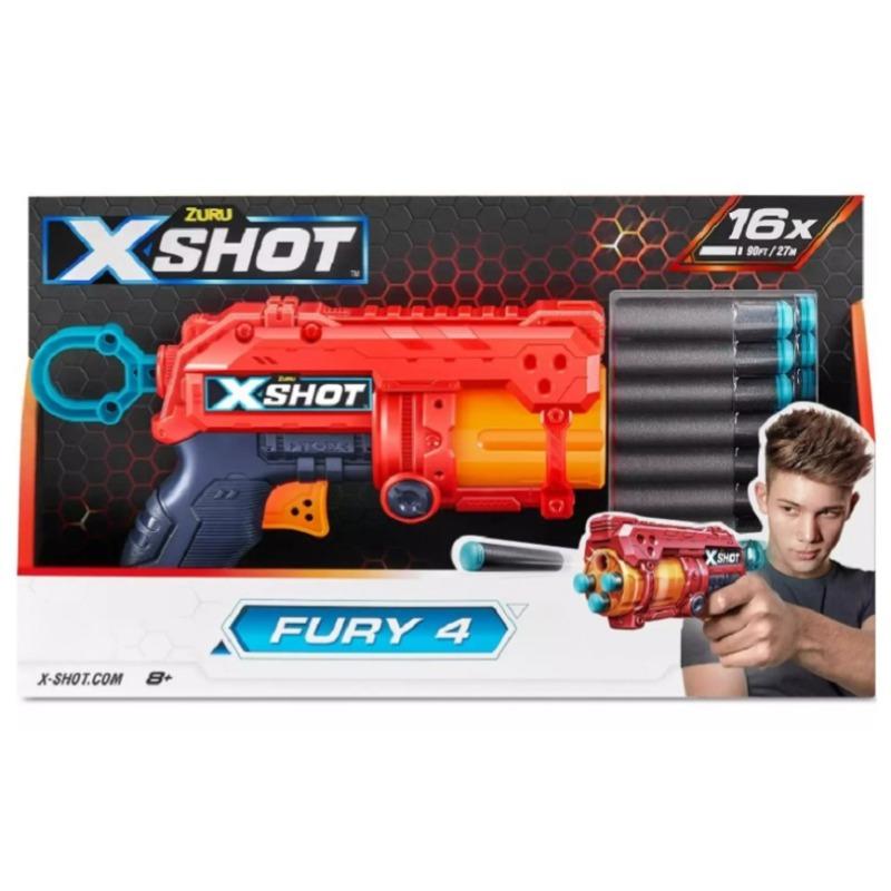 X-Shot - Excel Fury 4 Foam Dart Blaster