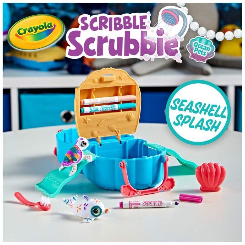 Crayola Scribble Scrubbie Pets Seashell Splash Playset