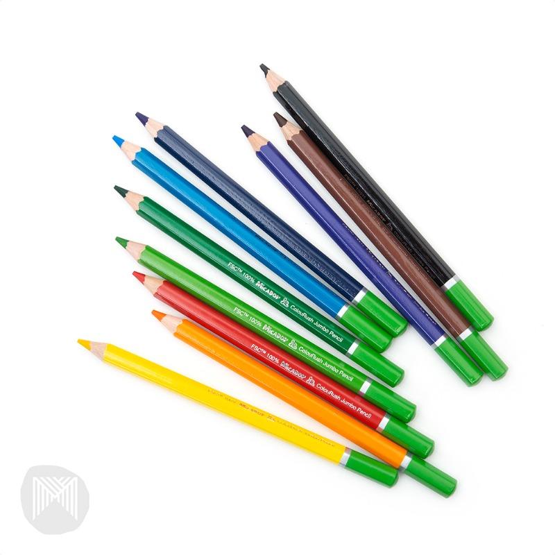 ميكادور - جونيور قلم رصاص كولورش جامبو - حزمة 10