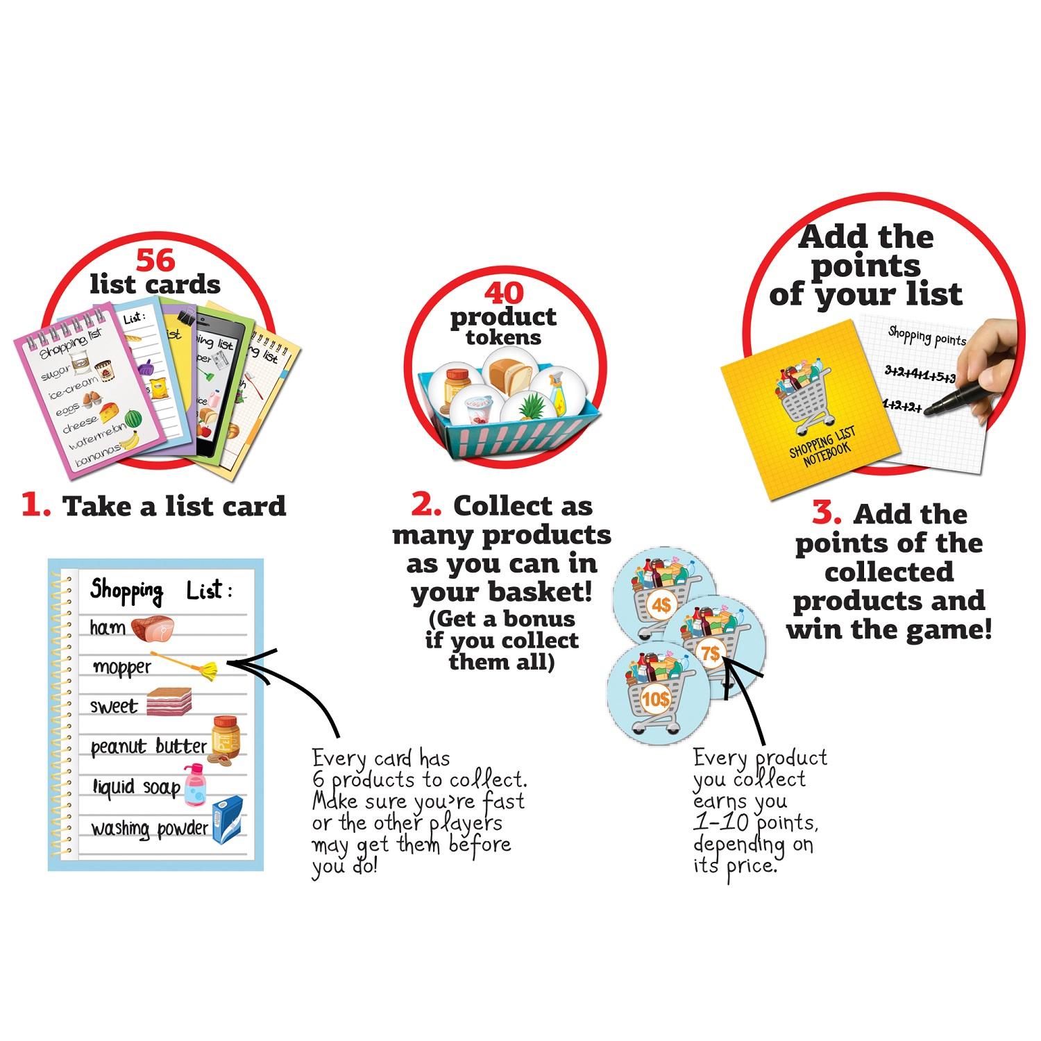 Learning Kitds Shopping List Game