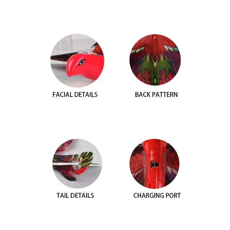 Toy Rc Bird Bionic Flying Bird - Red