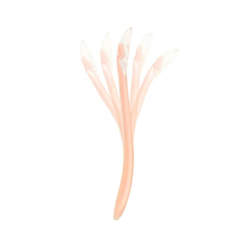 بيبي موف - ملعقة سيليكون لون خوخي