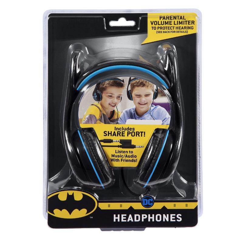 KidDesigns Youth Headphones With Share Port - Batman