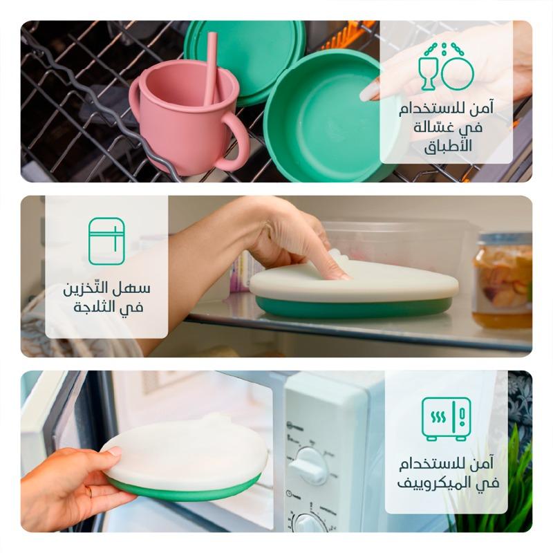 بيمبلي - مجموعة ادوات مائدة سيليكون 8 في 1 لون بنفسجي
