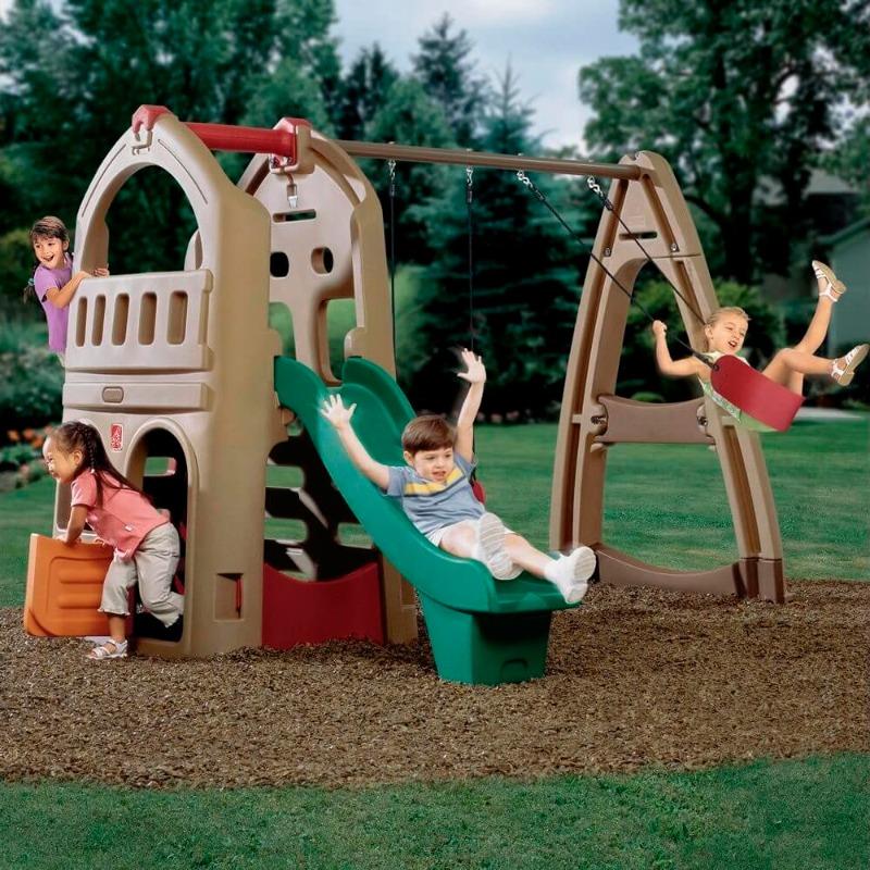 Step2 Naturally Playful Playhouse Climber & Swing Extension - Free Assembly Next Day