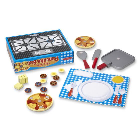 Melissa And Doug Wooden Flip And Serve Pancake Set