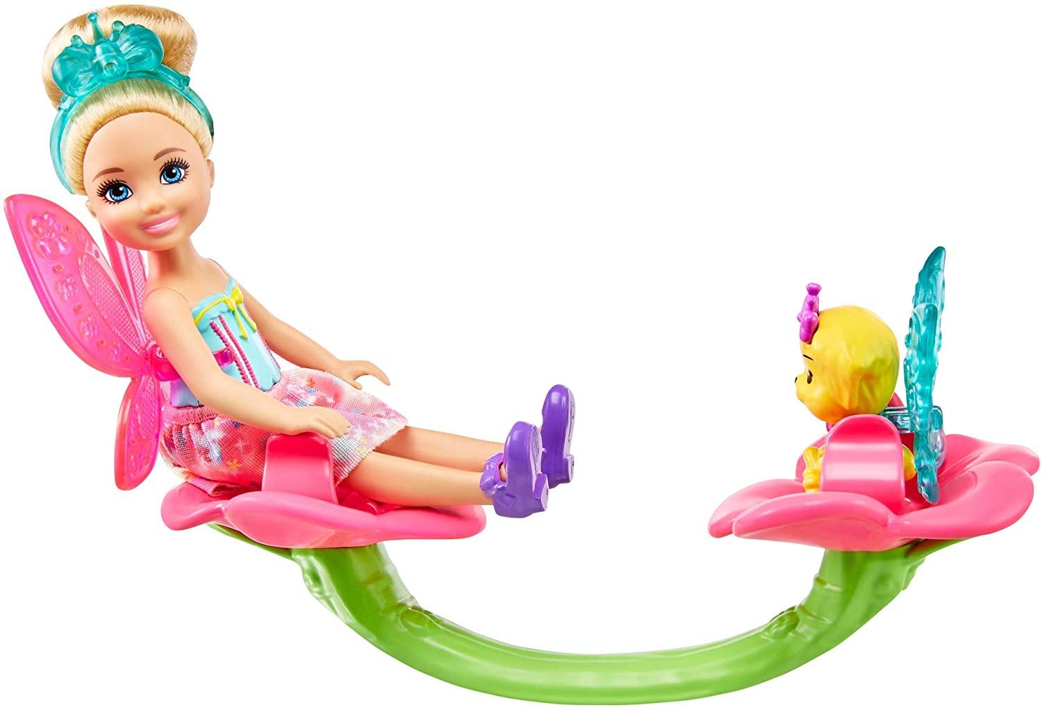 Barbie Dreamtopia Chelsea Fairy Doll and Fairytale Treehouse Playset