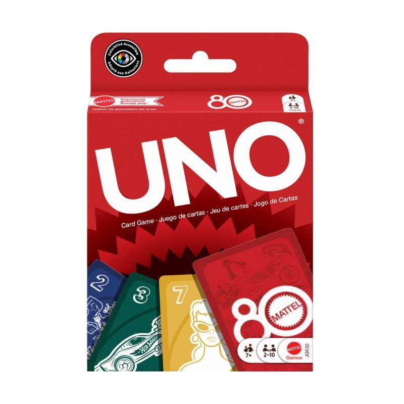 UNO 80th Ruby Red Card Game