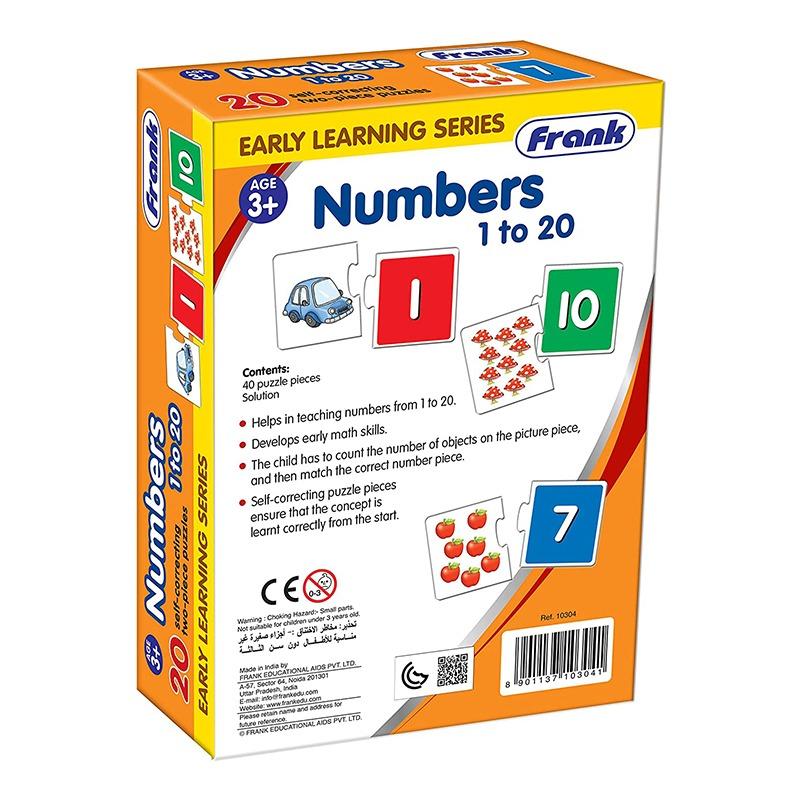 Frank Numbers 1 to 20 Puzzle – 40 Pieces
