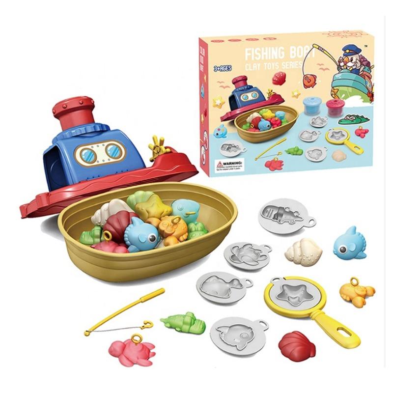 Fishing Boat Clay Toy Series