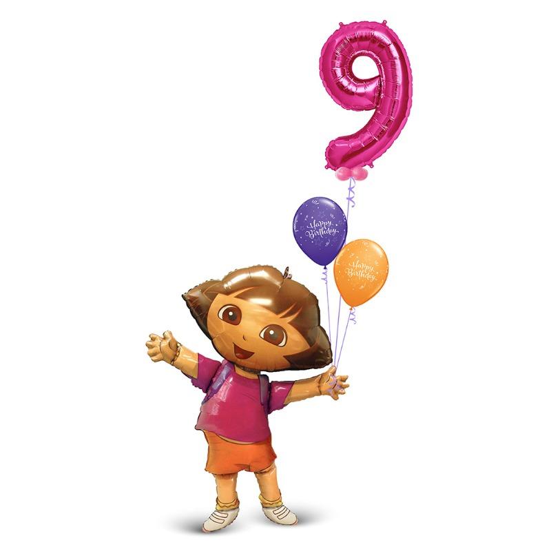 Birthday Ballon Bouquet - Dora
