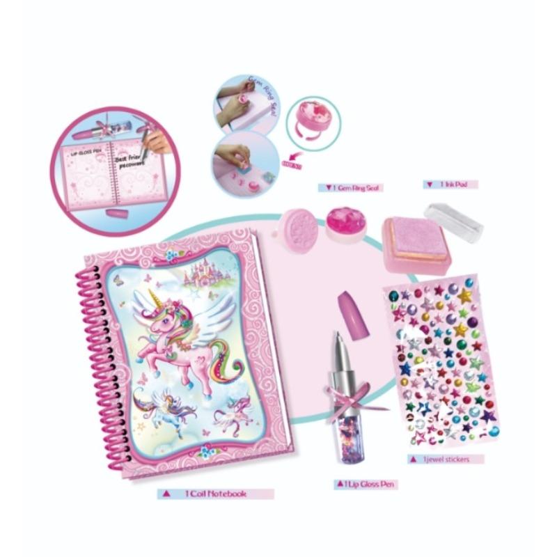 Pecoware Fun Diary Set with Lock & Accessories