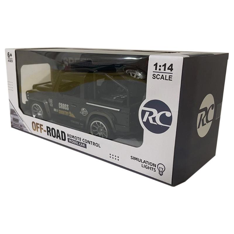 سيارة R/C متينة للطرق الوعرة تعمل بالتحكم عن بعد بمقياس 1:14 مع إضاءة