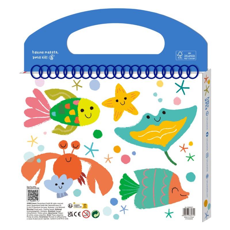 My First Coloring Kit Sea Friends - Crayons & Stickers Set