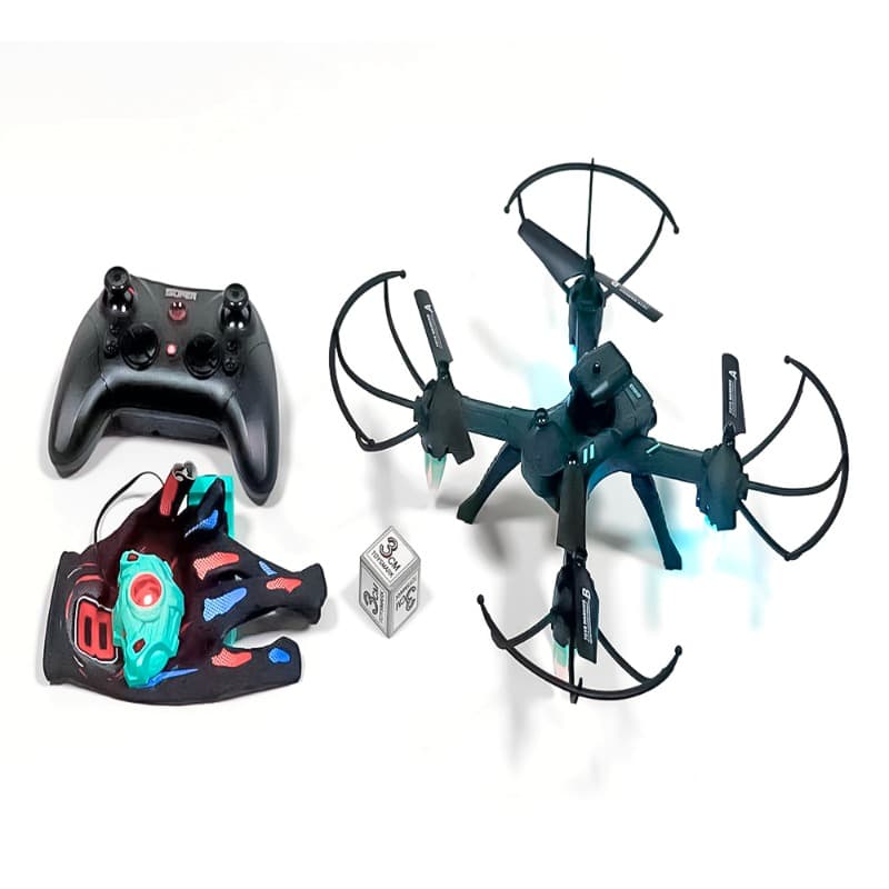 Drone Aircraft With Glove And Remote control