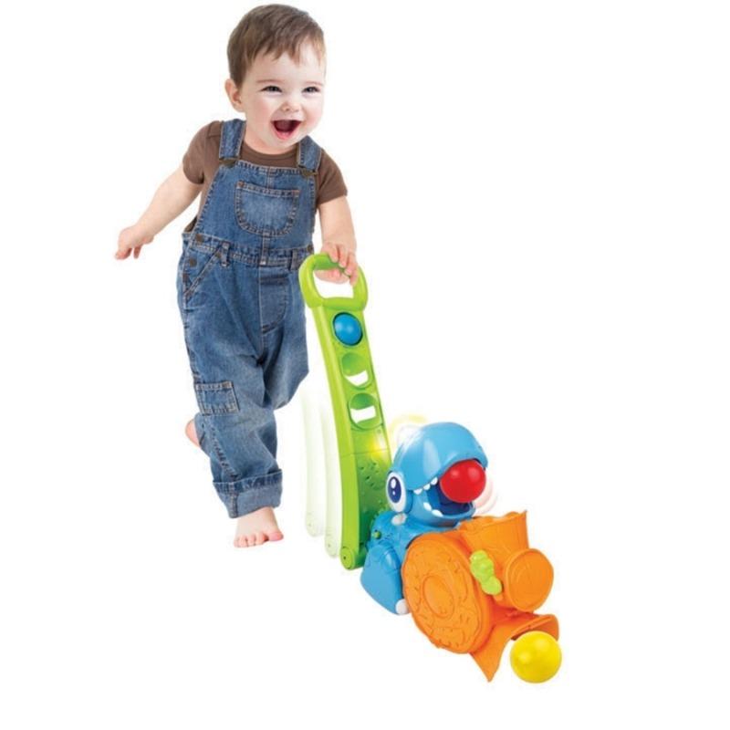 Winfun Pushable Ball launcher Dino Game